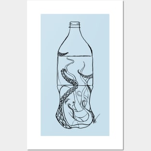 Bottled Octopus Posters and Art